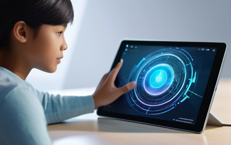 스마트스터디 유통 채널 - **Prompt:** A focused young adult, dressed in comfortable modern casual wear, deeply engaged with a ...