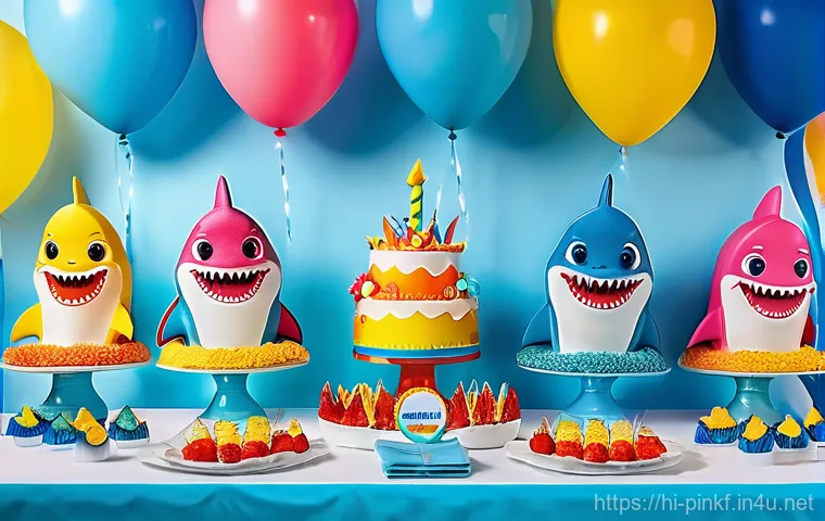 핑크퐁 캐릭터 굿즈 - **Prompt:** A cozy and brightly decorated children's bedroom, filled with Pinkfong themed elements. ...